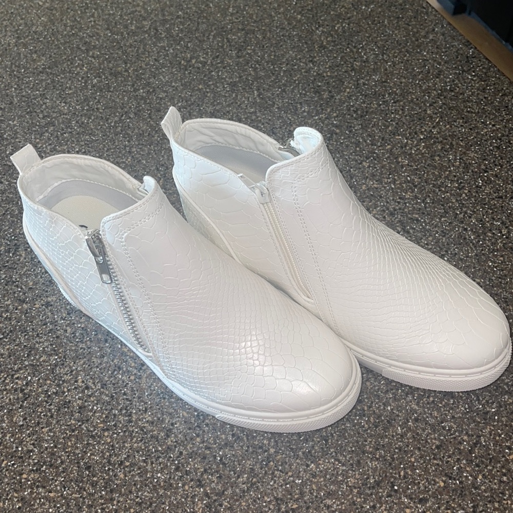 Boutique wedge booties